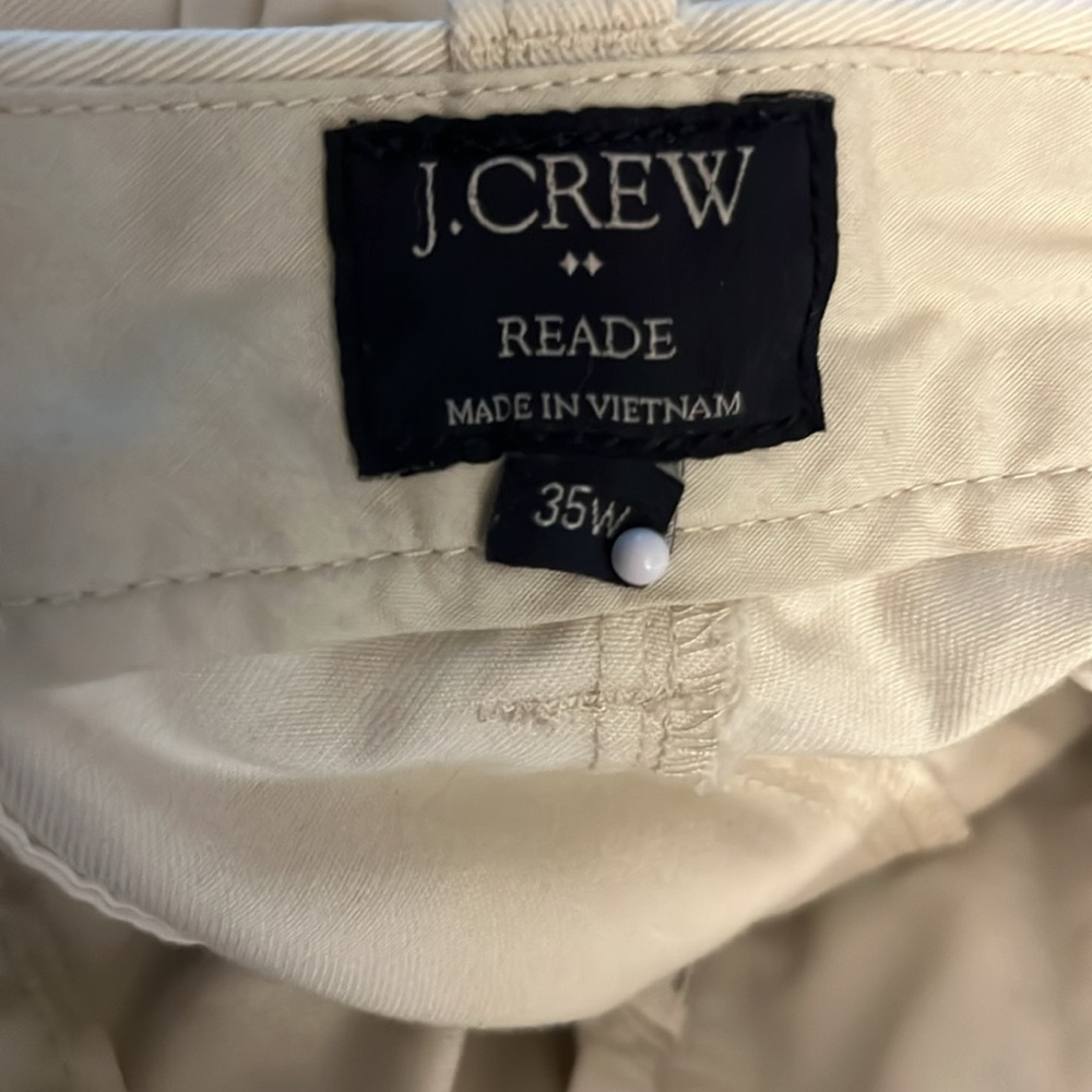 Men's Cream Shorts - Picture 2 of 2